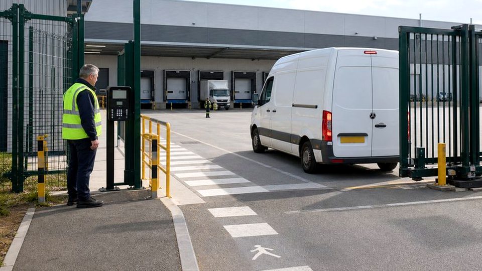 How access control should support loading bay traffic flow - yard access gate and barrier support image