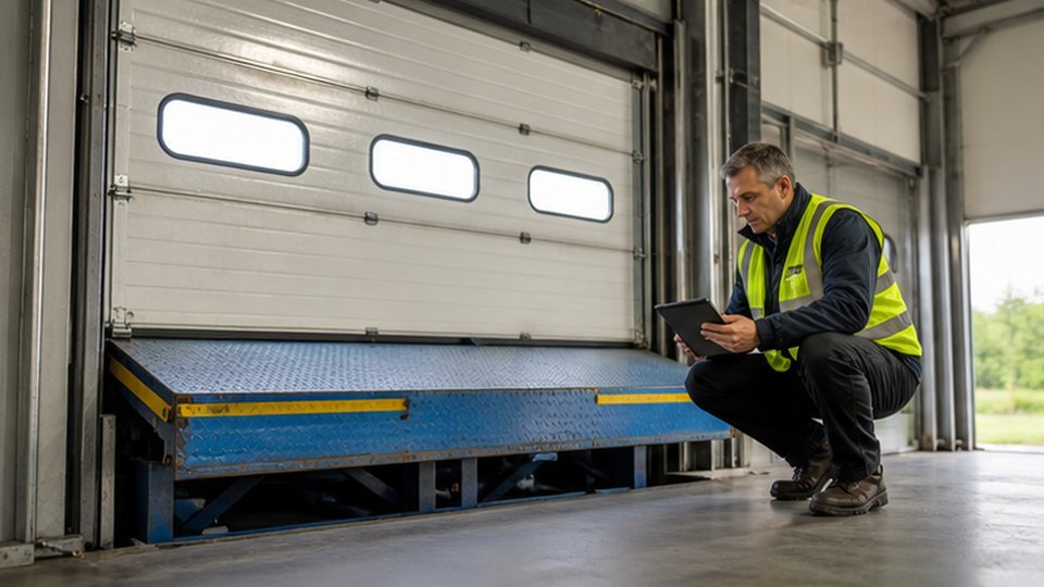 How refurbished loading bay equipment can protect working capital - loading bay and industrial door support image