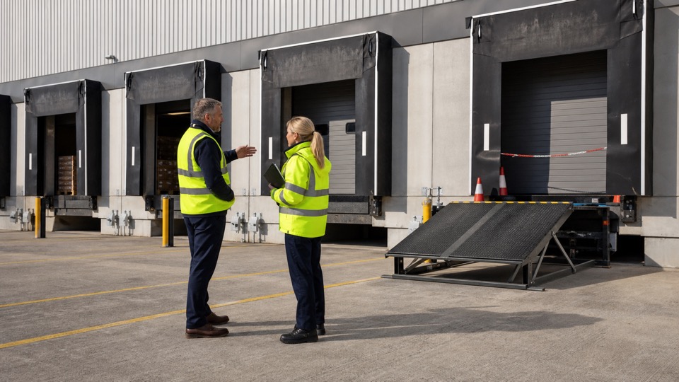 How temporary loading bay support protects busy operations - loading bay and industrial door support image