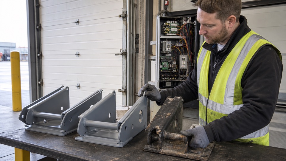 How to avoid ordering the wrong loading bay part - loading bay and industrial door support image