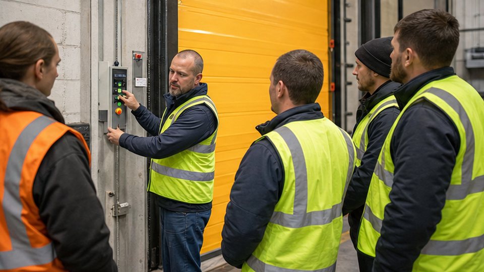 How to keep loading bay door refresher briefings under control - loading bay and industrial door support image