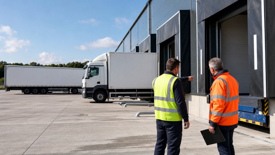 How vehicle types can decide the right loading bay setup - loading bay and industrial door support image