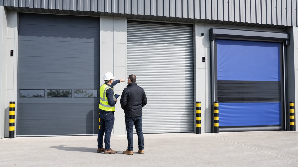 Sectional, roller or fast-action doors: how to choose the right door type - loading bay and industrial door support image