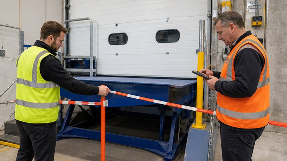 What managers should do when a dock leveller or door defect is reported - loading bay and industrial door support image