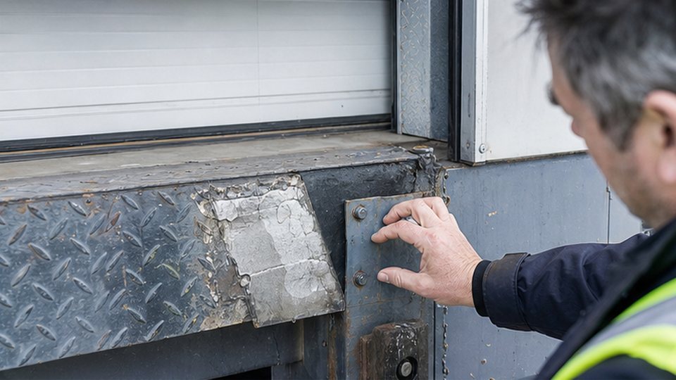 Why cheap dock leveller and door repairs can become expensive over time - loading bay and industrial door support image