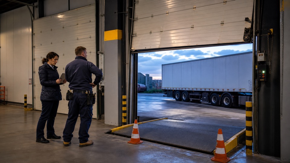 Why panic emergency call-outs usually cost more than planned maintenance - loading bay and industrial door support image