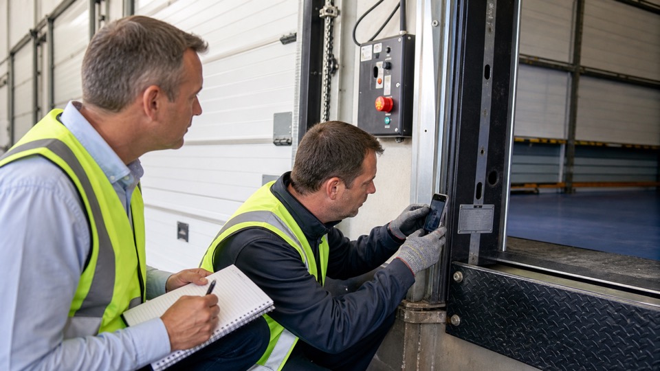 Why serial numbers matter when ordering dock leveller and door parts - loading bay and industrial door support image