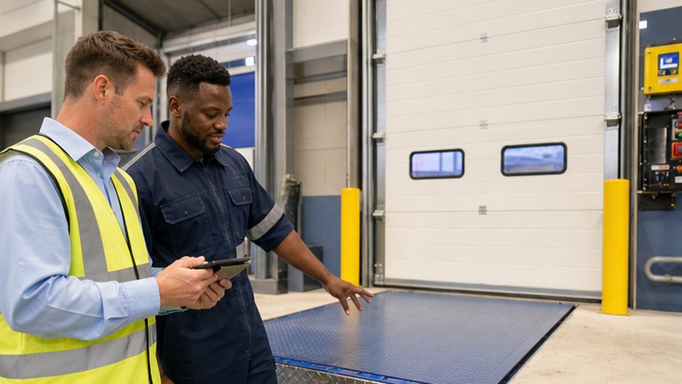 Why warranty and maintenance matter when sourcing dock levellers and doors - loading bay and industrial door support image